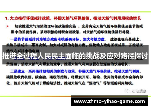 推进全过程人民民主面临的挑战及应对路径探讨